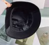Nylon Bucket Hat For Men and Women Classic Designer Fashion Metal Sun Caps Black Fisherman Beach Sun Visor Hats Folding Bowler FLA310B