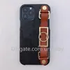 Designer Brown Flower Match Cas pour l'iPhone 12 11 Pro Max XR 7 8Plus en cuir en cuir COVERS THONE INDÉRALE 86571322666611