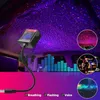 Bil Inredning Atmosfär Starry Laser Lights USB LED Tak Bilstjärnan Nattlampa Projektor Super Ljusstyrka Auto Dekoration C208