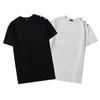 Spring Summer Tee Mens T -shirt Round Neck Women Street Casual Button Decoratie Ademend drukwerk Men Emodern888