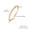 Kadınlar İçin Alyans Basit Zarif Geometri Mini Zircon Gül Renkli Slim parmak Yüzük Hediyesi Bütün Mücevher R1571768993