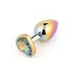 Anal Toys 3 Pcs/Set Metal Plug Sex For Women Adult Products BuPlug Colorful Steel Dildo