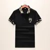 Luxury Casual mens T shirt breathable polo Wear designer Short sleeve T-shirt 100% cotton high quality wholesale black and white size M-3XL @05