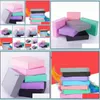 Wrap Event Festive Party Supplies Home & Garden Gray 10Pcs Ornaments/Scarf/Tie Gift Carton Box Packaging Black Paper Cardboard 15*15*5Cm Jll