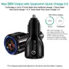 Dual USB-poorten 2A Real LED Light Auto Charger Power Adapter voor iPhone11 12 13 Pro Max Samsung HTC Android Phone GPS MP3