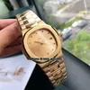 New 40mm 5711/1 Sport Watches Miyota 8215 Automatic Mens Watch Textured Dial 18K Gold Case Stainless Steel Bracelet Gents Wristwatches 15 Colors