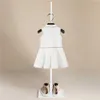 2021 neue Sommer Mädchen Kleid Koreanische Strap Plaid Casual Ärmellose Party Prinzessin Kleid Nette kinder Baby Kinder Mädchen Kleidung q0716