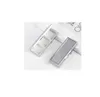 100PCS Pill box Silver Blank Rectangle Metal Pill-Container SN2965