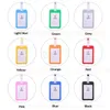 Durable ID Card Holders Business Name Work Permit Waterproof Cover Student Employee Transparent Cards Cover Case With Lanyard BH5817 WLY