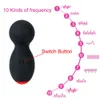 Articoli per massaggi Stimolare il clitoride portatile Potente bacchetta magica AV Vibrante G-Spot Dildo Mini vibratore 10 velocità Giocattoli sexy per le donne