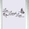 Wall Stickers Live Love Laugh Quotes For Living Room Kids Bedroom DIY Slogan PVC Decal Home Decor