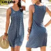 Litting Sexy Dames DrSleevelbeach Zwart Drparty O Hals Casual Losse Jurken Vrouwelijke Plus Size Zomerjurken Vestidos X0529