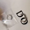100% 925 Silver 18K Rose Gold Plated Hoop Earring med Clear CZ Stone Original Box för smycken Kvinnors julklapp WJL47357219516