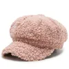 New Winter caps Women Lamb Wool Baseball hats Solid Color Teddy Cashmere Thick Warm Cap