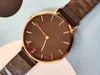 ACCIAIO INOSSIDABILE Lüks Kadınlar DW Quartz Basitlik Bayanlar Moda Gül Altın Gümüş Saatler 28mm 32mm 36mm Orologi Do2729