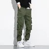 Spring Men Cotton Cargo Pants Autumn Jogger Outdoor Tactical Military Pants Casual Fashion Loose Plus Size Pants Men