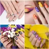 12 colori adesivi per nail art 3D con lettera olografica parole in inglese antico adesivi per unghie decalcomanie per donne ragazze fai da te