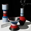 Vazen Bao Guang Ta Creatief Nordic Ceramics Morandi Color Round Mond Vaas Bloemarrangement Accessoires Moderne Home Decoratie R6944