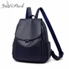 New Women Leather Backpack Designer Shoulder Bags for Women Back Pack School Bags Fashion for Teenage Girls Mochila Feminina Q0528