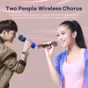 Karaoke-Mikrofone mit Bluetooth für Telefone, integrierter Kondensatorverstärker, integriertes Mikrofon, Klang- und Tonwiedergabe
