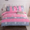 Colcha de algodón y poliéster de lujo, juego de cama a cuadros, colchas, fundas de cama acolchadas, Color de lino (1 funda de edredón) F0306 210420
