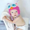 Baby Girls Hat Owl Crochet Newborn cap headwear Beanie Kids winter hat Child Knitted Bonet New born Hats 210413