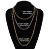 Kettingen roestvrijstalen chokers kettingen voor vrouwen Cubaanse ketting ketting mannen basic punk twist goud dikke link feest sieraden