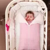 Baby Schlafsack Weiche Decken Infant Kinderwagen Sleepsack Fußmeister Dicke Swaddle Wrap Strick Umschlag M3493