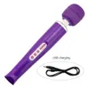 Énorme baguette magique vibrateur stimulateur de Clitoris jouets Sexy pour femme puissant USB Charge Av bâton vibrateurs femmes produits pour adultes