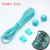 100cm Sneaker Elastic No Tie Shoe Laces Stretching Lock Lazy Lace Quick Rubber Round Shoelace Shoestrings 17 Colors