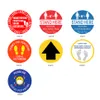 Marknadsgolvmarkeringstejp Keep Distance Sign Public Thillsions Sticker för School Line Up Whole536V3537725