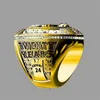 Kb Designer Retirement Championship Anéis com pedras laterais Mens 18k Anel de diamante de basquete de ouro para fãs Coleciona lembranças de pedras preciosas