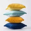 Inyahome Velvet Nordic Sofa Pillows Luxury Velvet Cushion For Living Room Car Decorative 45x45 30x50 Yellow Blue 211215