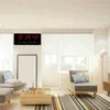 LEDデジタル壁時計カレンダー大表示w /室内温度日と日時の家のリビングルームの装飾210930
