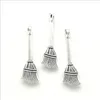 Wholesale 100pcs broom antique silver charms pendants Jewelry DIY For Necklace Bracelet Earrings Retro Style 29*8mm DH0779