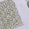 Mode Fleur Imprimé T-shirts Femme Col Rond À Manches Courtes Vêtements Couples Style Décontracté Tops Taille S-2XL