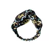 Moda clássico seda headbands luxo designer jóias headwear feminino 5 cores hairband elástico bandana usar vestido de praia acc280j