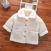 Winter Baby / Toddler Unisex Cutie Fluff Solid Pocket Long-sleeve Coat for 18M-6Y Kids Clothes 210528