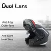 Motorfiets helmen bld modulaire dubbele lens helm veiligheid bergafwaarts omdraaien professionele motorcross racen vol gezicht casco moto