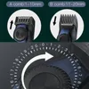 Профессиональный цифровой ЖК-дисплей регулируемый триммер бороды для мужчин аккумуляторные волосы 1-20 мм электрический резак 220216