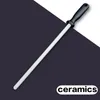 Ener de couteau à tige en céramique (zircone) avec ener de manche en ABS, adapté à l'assistant de cuisine en acier de chef musat 220311