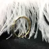 Lab Growd Diamond 0.7ctw Baguette Moissanite Bröllopsband Solid 14K Gul Guld DF Färg Utmärkt Klipp för Kvinnor
