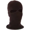 Winter Balaclava 2 3 Loch Vollgesichtsmaske Kappe Stricken Motorrad Schild Outdoor Reiten Ski Bergsteigen Kopfbedeckung Radfahren Caps 227b