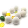 6 cm ull torr boll premium återanvändbart naturligt tyg filtbollar minskar statiska hjälper torrkläder i tvätt snabbare tvättboll Sea Shipping DAS401