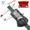 Wyświetlacz cyfrowy zaciski ze stali nierdzewnej 0-150mm 1/64 frakcja / mm / calowy LCD Elektroniczny Vernier Caliper IP54 Wodoodporna 210922