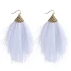 2021 Vintage Ethnic Tassel Earrings Bohemia Drop Dangle Long Rope Fringe Cotton Earring for Women Gold Plated Fashion Jewelry Gift-Y