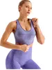 Designer American Womens Survêtements costumes de yoga tricotés sans couture Soutiens-gorge de fitness pantalons à manches longues en cours d'exécution absorbant la transpiration à séchage rapide Gym costume trois pièces