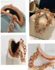 Evening Bags Acrylic Chains Clip Box Bag Women Handbag Designer High Quality Shoulder Crossbody For 2021 Fashion Ladies