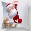 Cushion/Decorative Pillow 2021 Merry Christmas Snowman Sofa Car Bed Cute Case Bedroom Decoration Santa Claus Cushion Cover HomeDecor