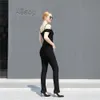 Spring Summer Women Long Jumpsuits Black Bandage Pants Elegant Sexy Ladies Bodysuit Beading Sleeveless Party Clothes 210515